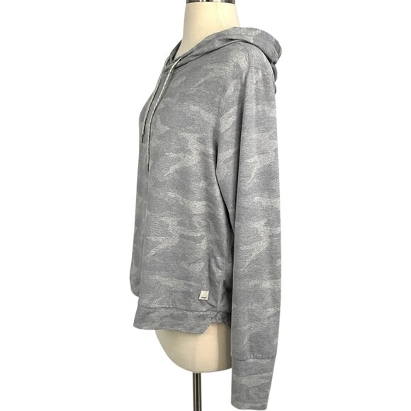 Vuori Halo Essential Hoodie Gray Camo Pullover DreamKnit Size L Large Women's - Picture 3 of 8